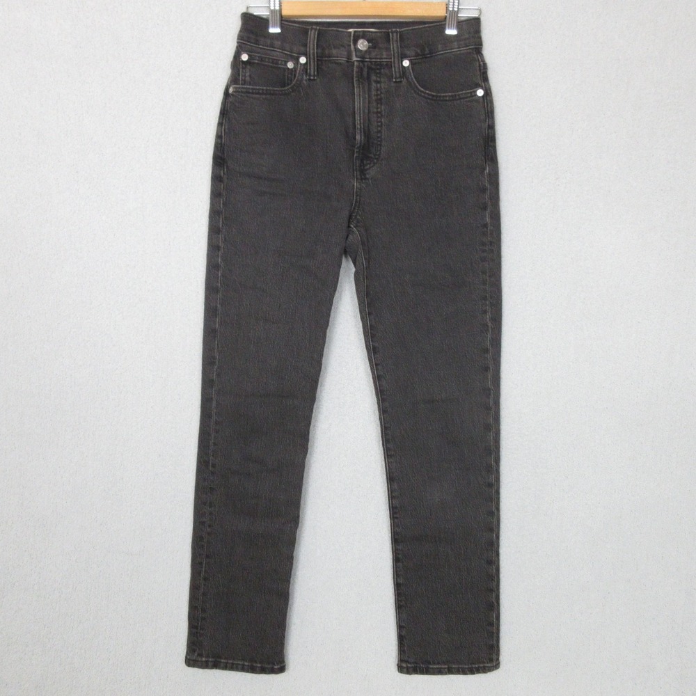 Madewell‎ Jeans Womens 25 Black High Rise Skinny Fair Trade Denim Pants Stretch